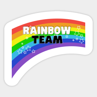 Rainbow team Sticker